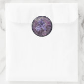 Sticker Rond Roses gothiques violets d'Halloween (Sac)