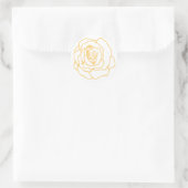 Sticker Rond Roses jaunes (Sac)