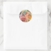 Sticker Rond Roses multicolores (Sac)
