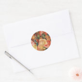 Sticker Rond Roses par Auguste Renoir (Enveloppe)
