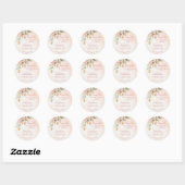 Sticker Rond Roses pastel crème rose avec lanternes marocaines (Feuille)