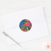 Sticker Rond Roses pour Mon Amour (Enveloppe)
