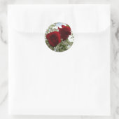 Sticker Rond Roses rouges (Sac)