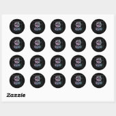Sticker Rond Roses rouges Crâne gothique Wicca Pastel Fleurs go (Feuille)