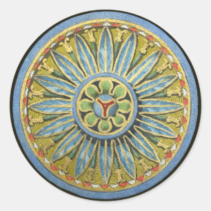 Sticker Rond Rosette architecturale antique n° 2
