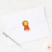 Sticker Rond Rosette blanche (Enveloppe)