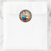Sticker Rond Rosie the Riveter (Sac)
