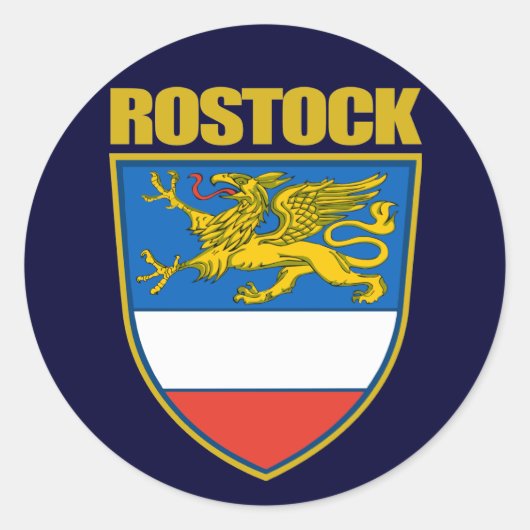 Sticker Rond Rostock (Devant)