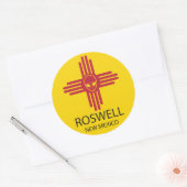 Sticker Rond Roswell Nouveau-Mexique (Enveloppe)