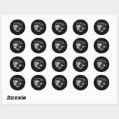 Sticker Rond Rotorfish (Feuille)
