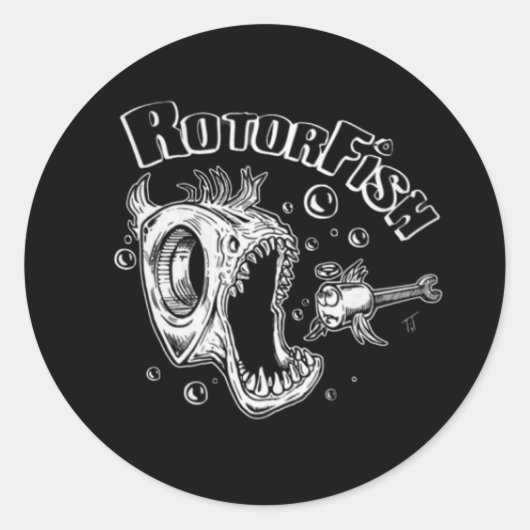 Sticker Rond Rotorfish (Devant)