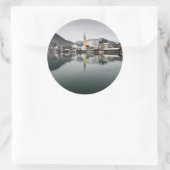 Sticker Rond Rottach-Egern au Tegernsee, Bavière en hiver (Sac)