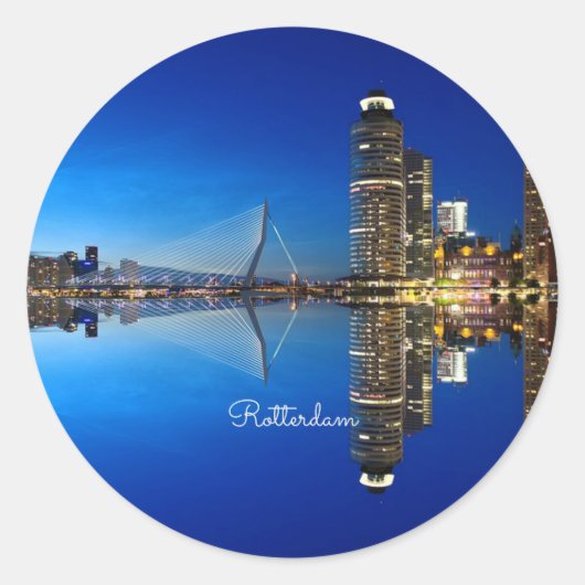 Sticker Rond Rotterdam, Photographie du paysage (Devant)