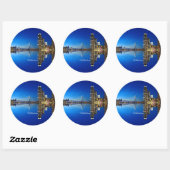 Sticker Rond Rotterdam, Photographie du paysage (Feuille)