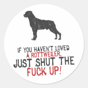 Sticker Rond Rottweiler