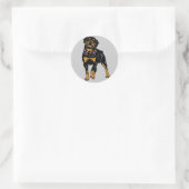 Sticker Rond rottweiler (Sac)