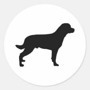 Sticker Rond Rottweiler