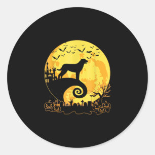 Sticker Rond rottweiler chien halloween costume cadeaux idées