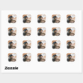 Sticker Rond Rottweiler Turquie (Feuille)