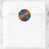 Sticker Rond Roue arc-en-ciel (Sac)