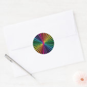 Sticker Rond Roue arc-en-ciel (Enveloppe)