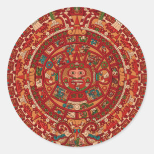 Sticker Rond Roue calendrier maya / (aztèque)