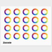 Sticker Rond Roue chromatique (Feuille)