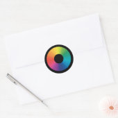 Sticker Rond Roue couleur artiste (Enveloppe)