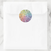 Sticker Rond Roue couleur magique Mandala (Sac)