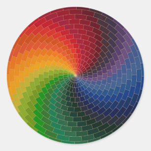 Sticker Rond Roue de couleur de spectre