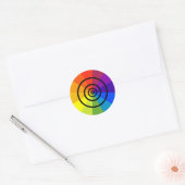 Sticker Rond roue de couleur empilée (Enveloppe)