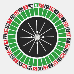 STICKER ROND ROUE DE ROULETTE