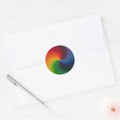 Sticker Rond Roue de spectre faite de briques (Enveloppe)