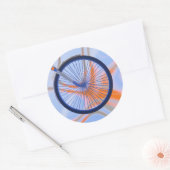 Sticker Rond Roue de vélo - Roue de bicyclette (Enveloppe)