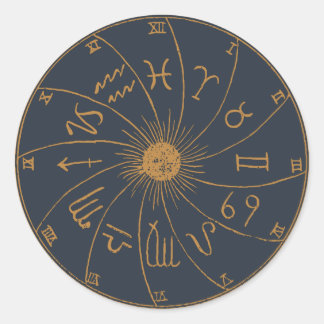 Sticker Rond Roue de Zodiac - Fortune Telling