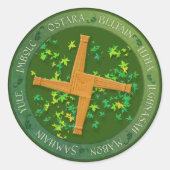 Sticker Rond Roue d'été de printemps de l'année (Devant)