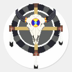 STICKER ROND ROUE MÉDICALE