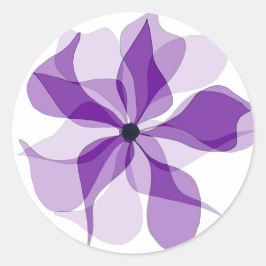 Sticker Rond Roue pourpre (Devant)