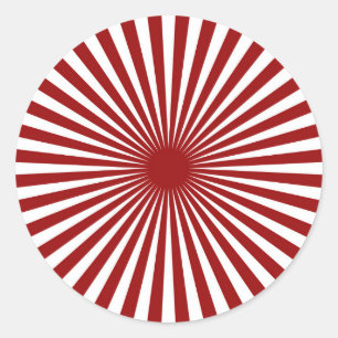 Sticker Rond Roue rouge et blanc