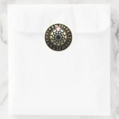 Sticker Rond Roue solaire noire (Sac)