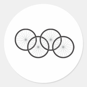 Sticker Rond Roues cyclables
