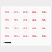 Sticker Rond Rouge 190SL (Feuille)