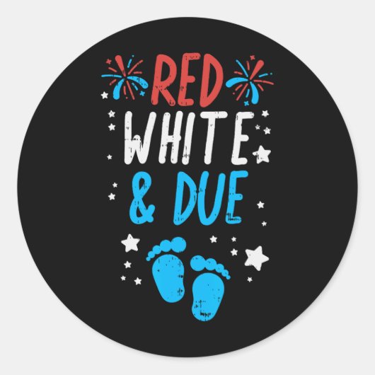 Sticker Rond Rouge blanc (Devant)
