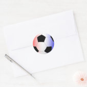Sticker Rond Rouge, blanc et bleu (Enveloppe)
