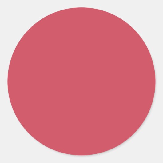Sticker Rond Rouge brique (couleur solide) (Devant)