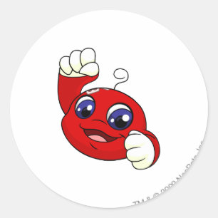 Sticker Rond Rouge de Kiko