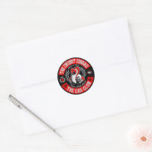 Sticker Rond Rouge de patch 1,5 po (Enveloppe)