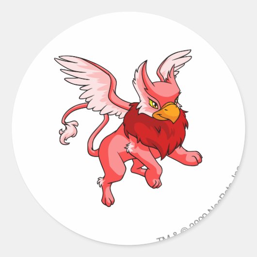Sticker Rond Rouge Eyrie (Devant)