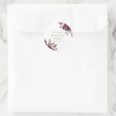 Sticker Rond Rouge Floral Chrétien Mère et Blessure Bébé (Sac)