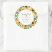 Sticker Rond Rouge foncé et violet moderne Abstrait affaires (Sac)